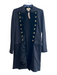 Denim & Supply Ralph Lauren Size Small Black Cotton Gold Buttons Military Jacket Black / Small