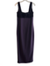 Andrea Polizzi for Rex Lester Size 8 Purple Acetate Square Neck Back Zip Dress Purple / 8