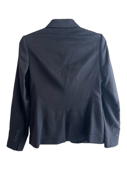 Brook's Brothers Size 2P Black Cashmere 2 Buttons Short Back Slit Blazer Black / 2P
