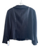 Rebecca Taylor Size 4 Black Acrylic Blend Front Button Satin Trim Jacket Black / 4