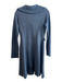 Charlie & Robin Size Small Blue & Multi Wool Blend Front Button Sweater Coat Blue & Multi / Small