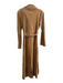 Arden B Size Small Desert Tan Leather Suede Snap Closure Belt V Neck Dress Desert Tan / Small