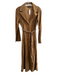 Arden B Size Small Desert Tan Leather Suede Snap Closure Belt V Neck Dress Desert Tan / Small