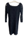 Diane Von Furstenberg Size 6 Black Rayon Blend Round Neck 3/4 Sleeve Dress Black / 6