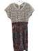 Beguile Byron Lars Size 4 Off White & Multi Polyester Back Zip Knee length Dress Off White & Multi / 4