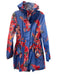 Joules Blue & Multi Polyester Floral Hood Front Zip & Snap Raincoat Blue & Multi / 4