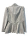Rebecca Taylor Size 4 Light Gray Viscose Snap Closure Front Pockets Blazer Light Gray / 4