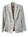 Rebecca Taylor Size 4 Light Gray Viscose Snap Closure Front Pockets Blazer Light Gray / 4