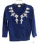Kate Spade Size Small Navy & white Cotton Front Button Long Sleeve Cardigan Navy & white / Small