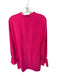 Amanda Uprichard Size M Hot pink Polyester Mock Neck Long Bell Sleeve Dress Hot pink / M