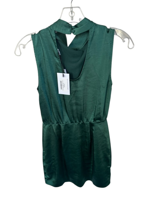 Greylin Size XS Forest Green Polyester Sleeveless Cowl Neck Dress Forest Green / XS