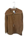 Varley Size M Camel Recycled Polyester Half Zip Fuzzy Gold Hardware Jacket Camel / M