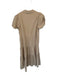 Brochu Walker Size M Tan Polyester Blend Short Balloon Sleeve Collar Maxi Dress Tan / M