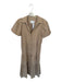 Brochu Walker Size M Tan Polyester Blend Short Balloon Sleeve Collar Maxi Dress Tan / M