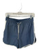 Varley Size M Slate Blue Nylon High Waist Piping Drawstring Athletic Shorts Slate Blue / M