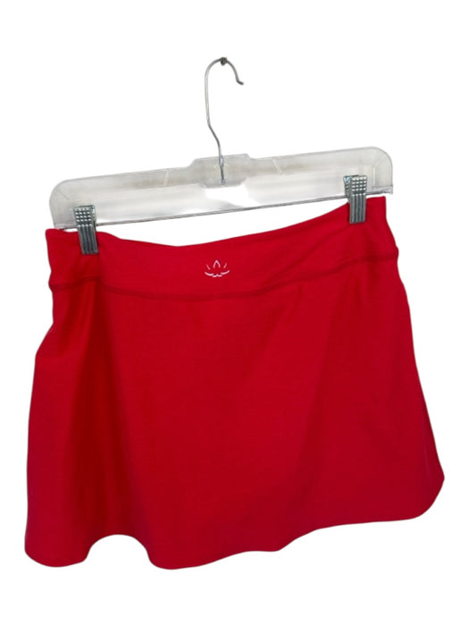 Beyond Yoga Size M Red Polyester Blend Waist Band Slit Athletic Skort Red / M