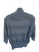 Varley Size M Slate Blue Cotton Short Sleeve Perforated Half Zip Athletic Top Slate Blue / M
