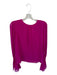 Frame Size M Magenta Silk Long Sleeve Bell Sleeve Top Magenta / M