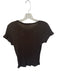 Frame Size L Brown Polyamide Short Sleeve Crinkle Top Brown / L