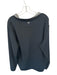 Peter Millar Black & Gray Polyester Solid Half Zip Athletic Men's Pullover Black & Gray / XXL