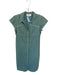 Anna Cate Size M Sage green Cotton Short Sleeve Button Down Denim Maxi Dress Sage green / M
