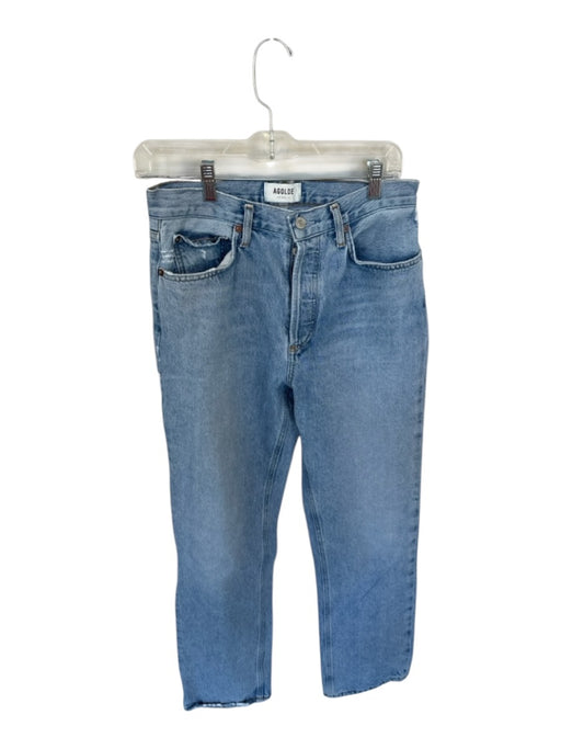 Agolde Size 27 Light Wash Organic Cotton High Waist Button Fly Jeans Light Wash / 27
