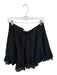 Madewell Size 8 Black Cotton Side Zip Eyelet Detail short Skirt Black / 8