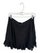 Madewell Size 8 Black Cotton Side Zip Eyelet Detail short Skirt Black / 8