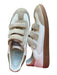 Back 70 Shoe Size 41 Cream & Tan Leather & Suede Velcro Athletic Sneakers Cream & Tan / 41