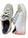 P448 Shoe Size 41 Cream & Taupe Leather Suede Accent Athletic Sneakers Cream & Taupe / 41