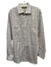 Peter Millar Size XL White & Multi Cotton Grid Button Up Men's Long Sleeve Shirt White & Multi / XL