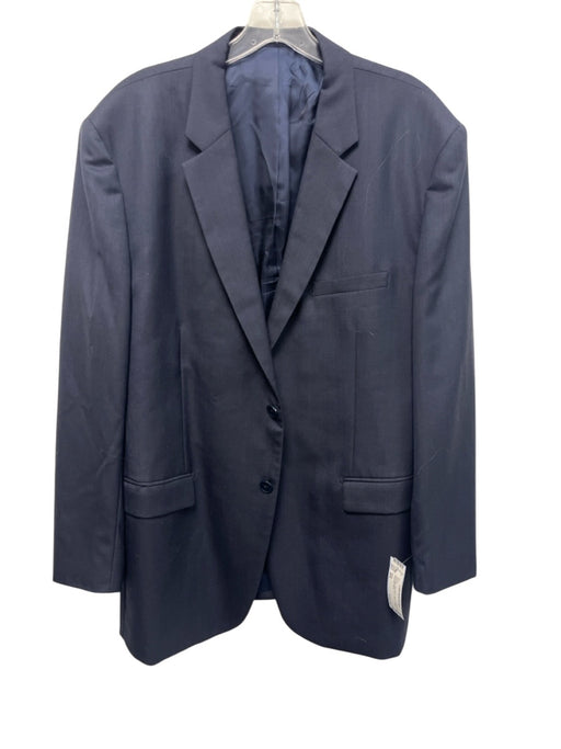 Theory Navy Blue Wool Blend Solid 2 Button Men's Blazer Navy Blue / 46R