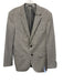 Boss Gray & White Wool Blend Plaid 2 Button Men's Blazer Gray & White / 38R