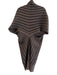Alice + Olivia Size Est S Taupe 100% Merino Wool Knit Accordion Ribbed Sweater Taupe / Est S