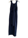BHLDN Size 10 Navy Polyester & Spandex Side Slit Solid Halter Neck Dress Navy / 10