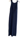 BHLDN Size 10 Navy Polyester & Spandex Side Slit Solid Halter Neck Dress Navy / 10