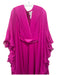 Le Fafo Size 40 Sable Polyester Chiffon Pleated Waist Long Flare Sleeve Gown Sable / 40