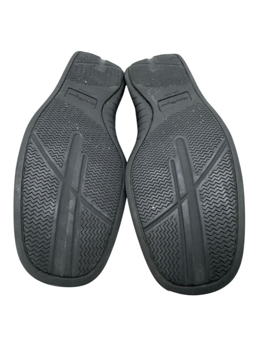 Ferragamo Shoe Size 12 Black Leather Solid Slip On Men's Shoes Black / 12