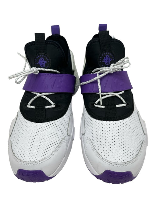 Nike Shoe Size 11.5 New White & Purple Synthetic Solid Sneaker Men's Shoes White & Purple / 11.5