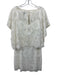Trina Turk Size 8 White Cotton Blend Lace Overlay Floral Shawl Mini Dress Set White / 8