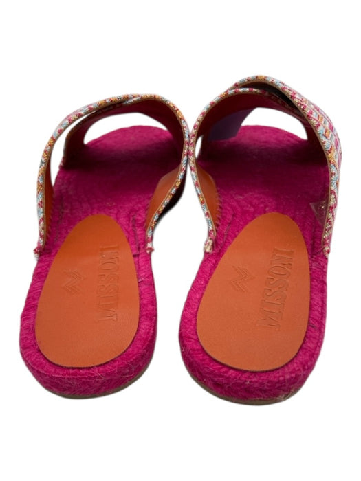 Missoni Shoe Size 39 Pink & Multi textile upper Chevron Metallic Thread Sandals Pink & Multi / 39