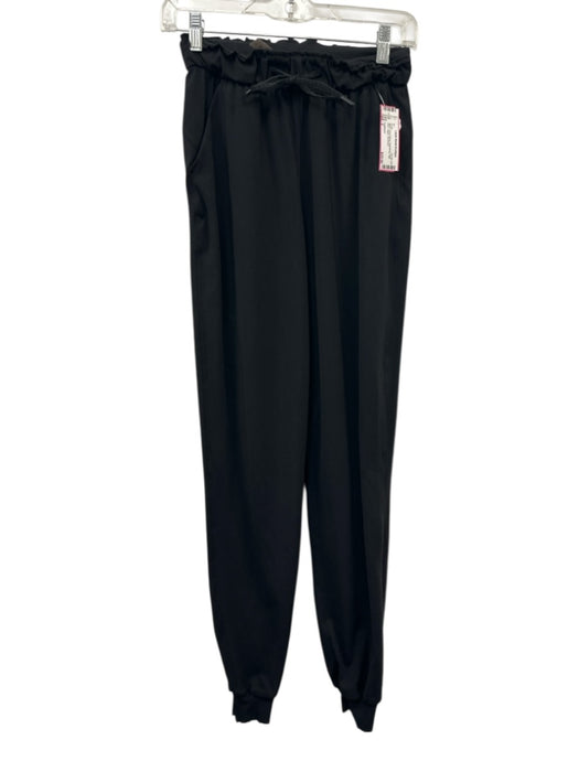 Lululemon Size 2 Black Nylon Blend Drawstring High Rise Jogger Pants Black / 2