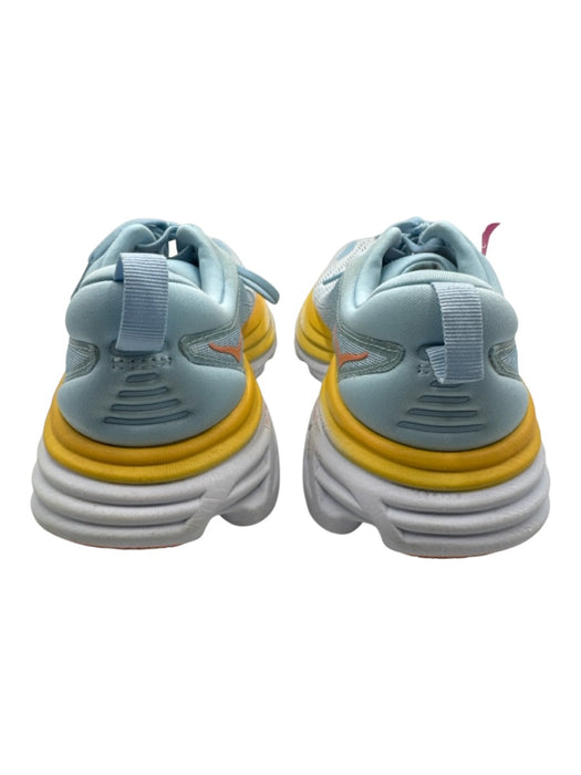 Hoka Shoe Size 7 Blue, Yellow, White Synthetic Mesh Colorblock Running Sneakers Blue, Yellow, White / 7
