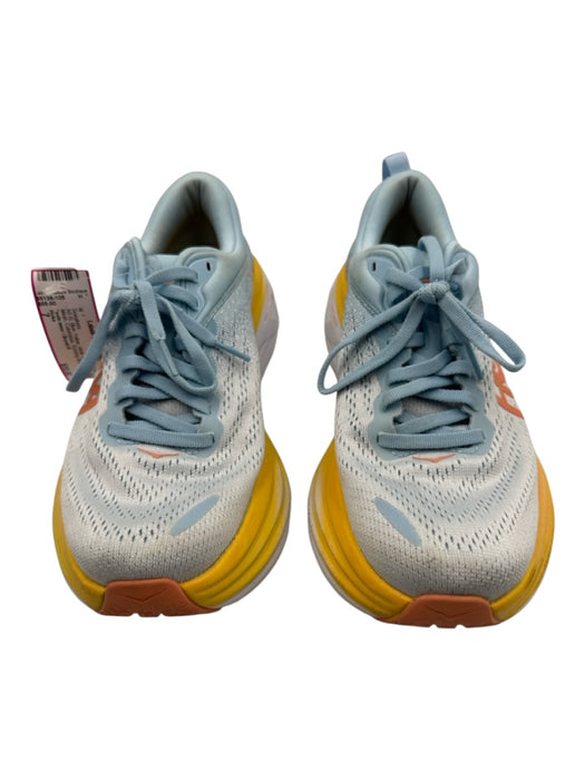 Hoka Shoe Size 7 Blue, Yellow, White Synthetic Mesh Colorblock Running Sneakers Blue, Yellow, White / 7