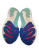 Brooks Shoe Size 11 Pale Blue, Green & Red Synthetic Mesh Ombre Running Sneakers Pale Blue, Green & Red / 11