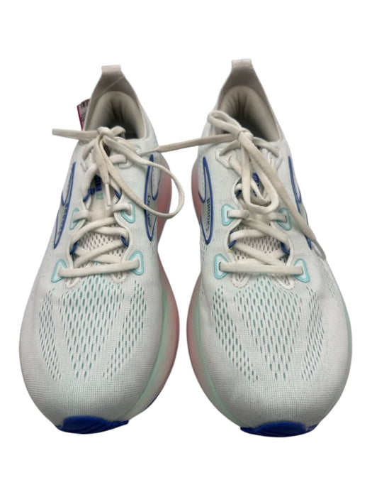 Brooks Shoe Size 11 Pale Blue, Green & Red Synthetic Mesh Ombre Running Sneakers Pale Blue, Green & Red / 11