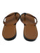 Coach Shoe Size 7.5 Black Leather Heart Charm Thong Sandals Black / 7.5