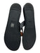 Coach Shoe Size 7.5 Black Leather Heart Charm Thong Sandals Black / 7.5