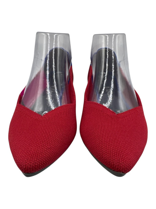 Rothy's Shoe Size 8.5 Red & Blue Pointed Toe Woven Slip On Ballet Flat Flats Red & Blue / 8.5