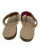 Jack Rogers Shoe Size 9 Green & White Leather Thong Wrapped Flat Sandals Green & White / 9